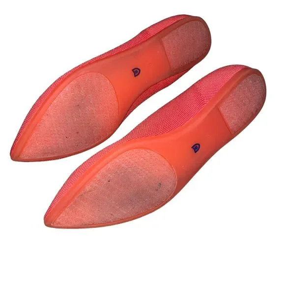 Rothy’s The Point Flats Flame‎ Slip On Ballet Flats Women’s Size 8 - Picture 3 of 6